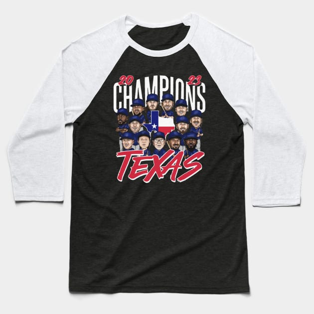 Texas Baseball Champs 2023 Baseball T-Shirt by ganisfarhan